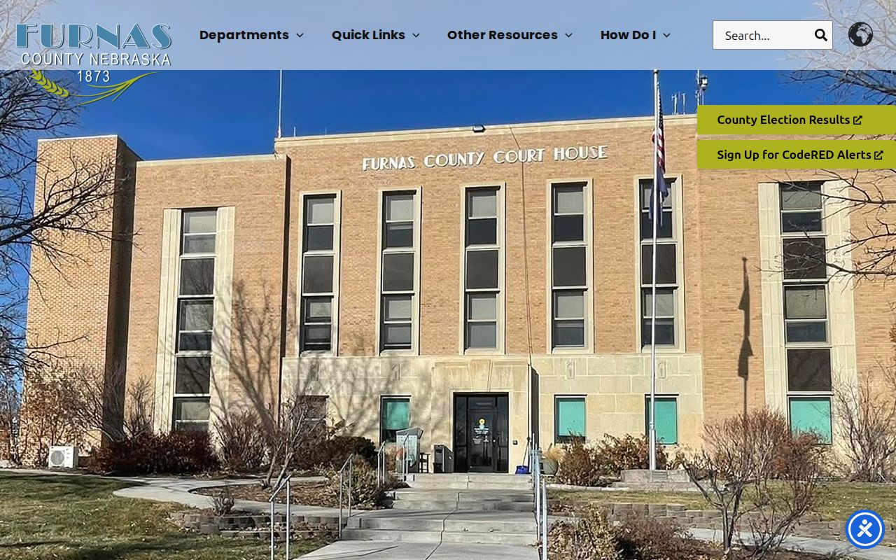 Furnas County official courthouse and county information